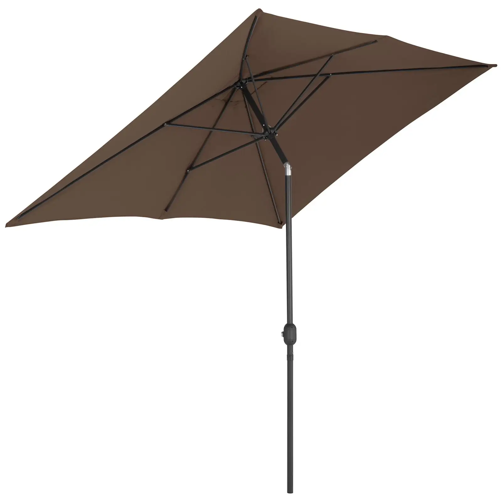 Factory second Large Outdoor Umbrella - brown - rectangular - 200 x 300 cm - tiltable