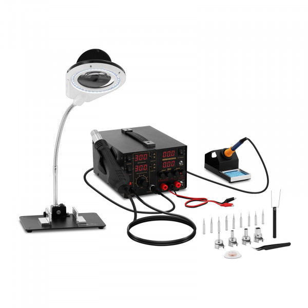 Set Soldering Station with integrated Mains Adapter + Accessoires