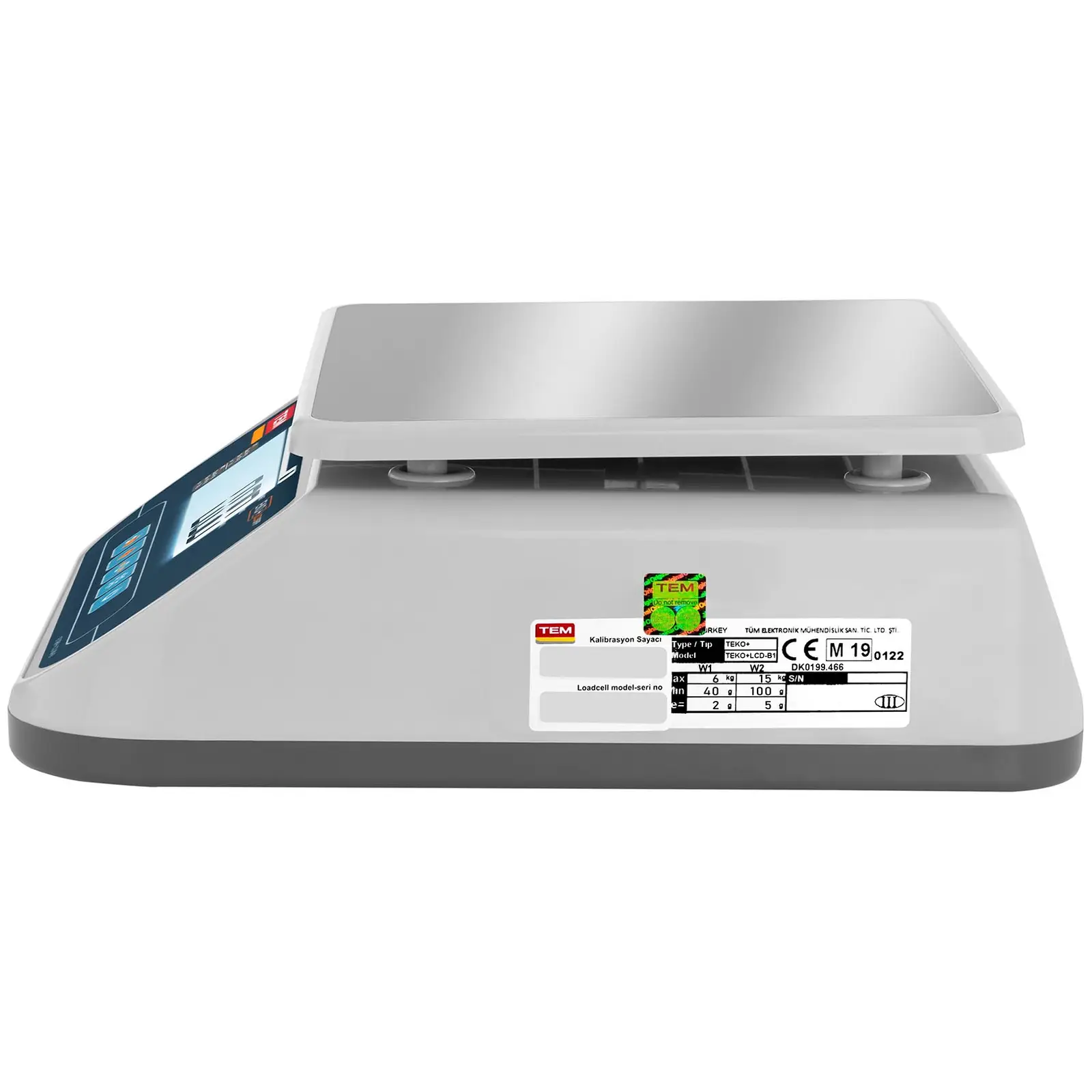 Table Scale - calibrated - 15 kg / 5 g - LCD
