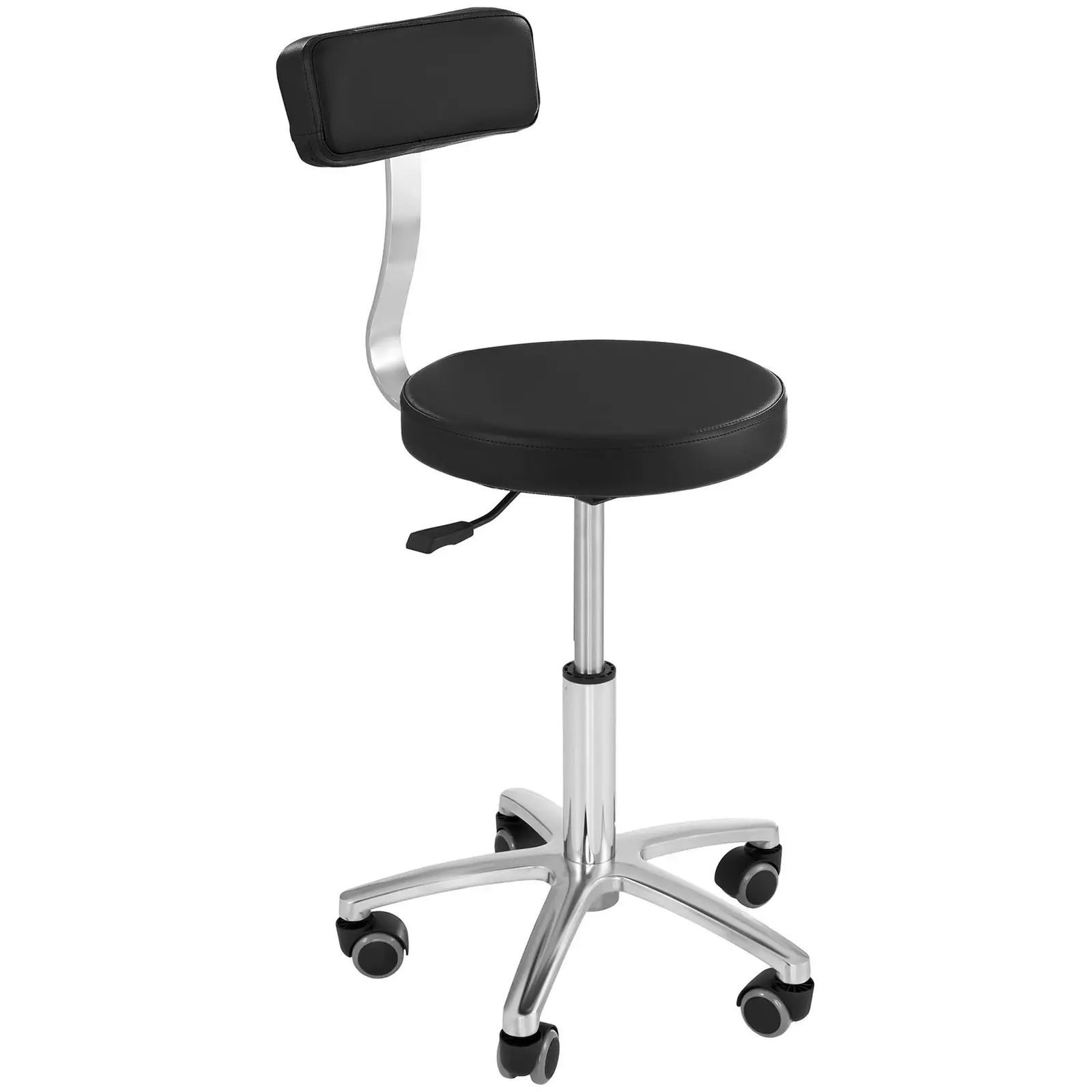 Hairdresser's chair - 445-580 mm - 150 kg - Black