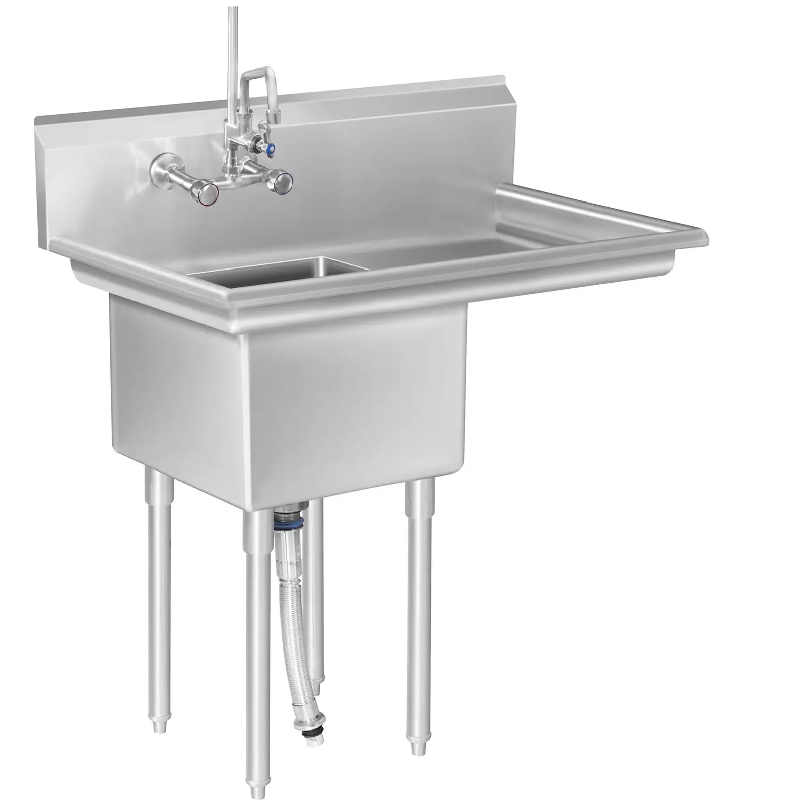 Commercial Sink – 1 Compartment and Right sided drainage area