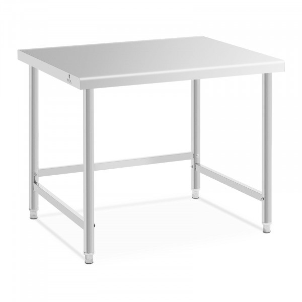 Stainless steel table - 100 x 90 cm - 93 kg load capacity - Royal Catering