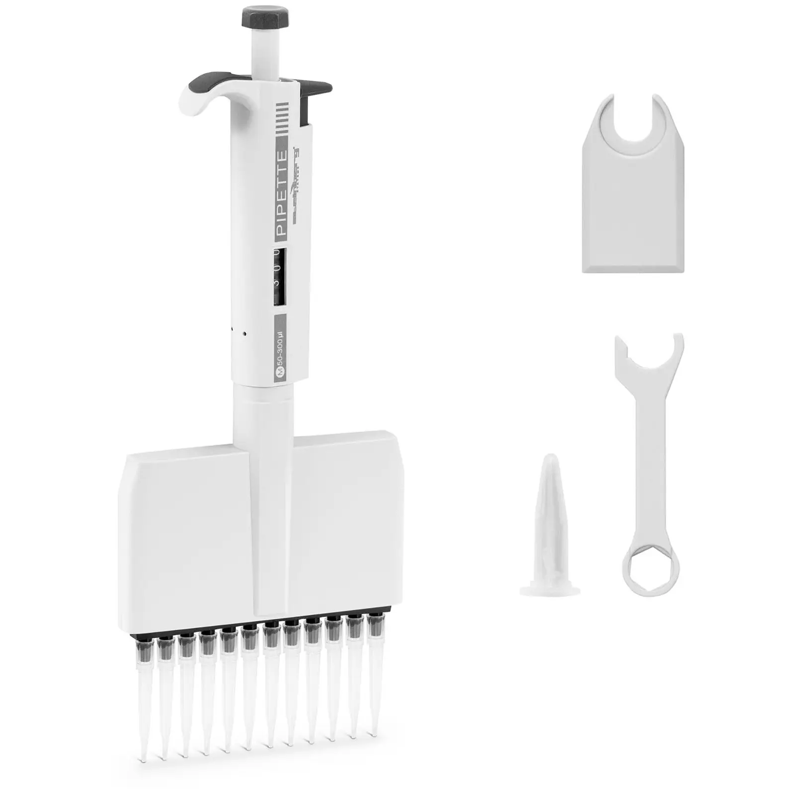 Multichannel pipette - for 12 tips - 0,05 - 0,3 ml
