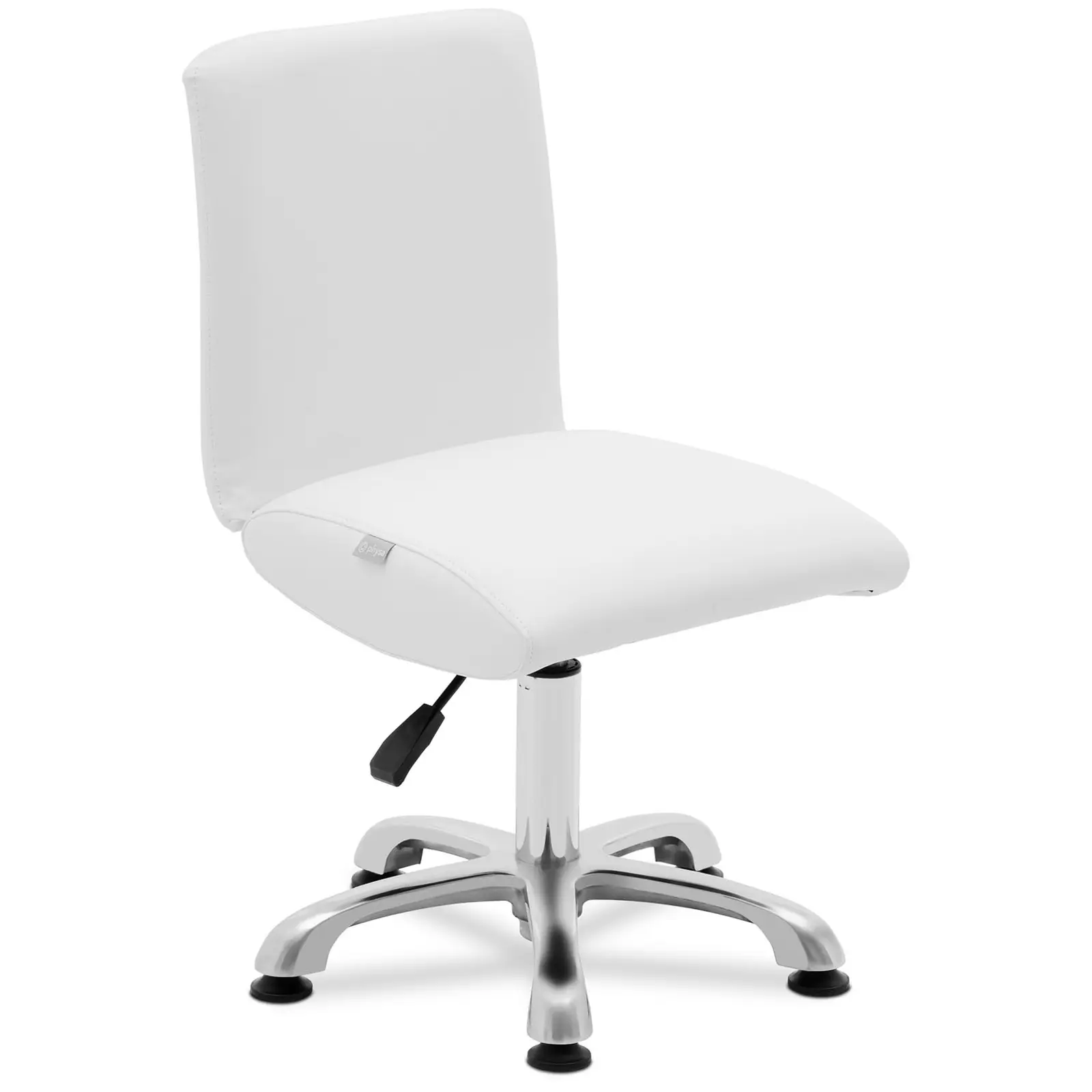 Work chair with backrest - 38 - 52 cm - 150 kg - white