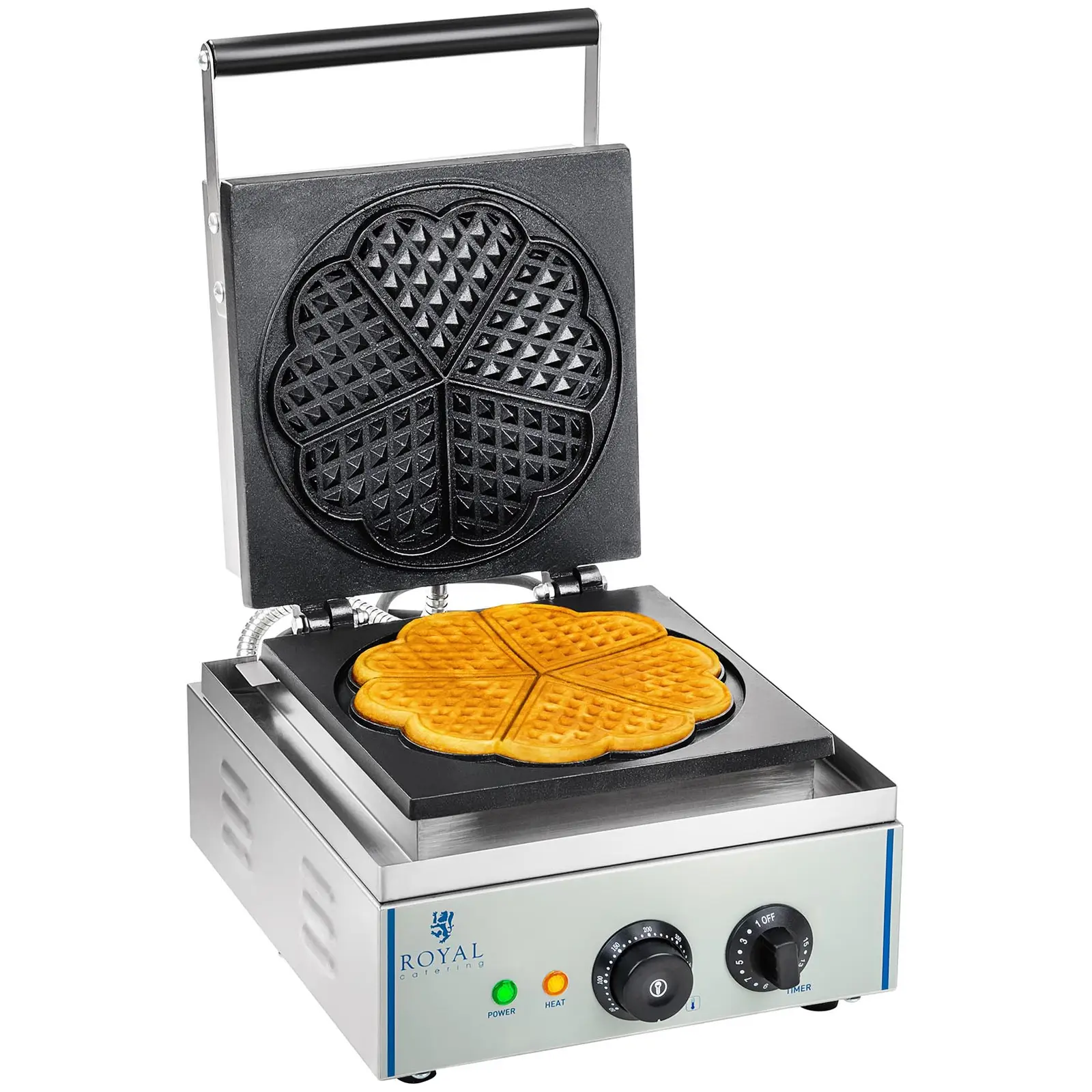 Waffle Maker - 1500 Watts - Heart-Shaped