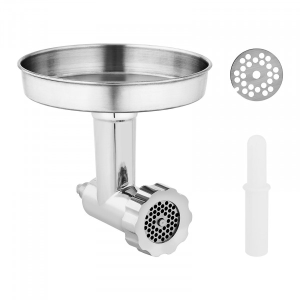 Meat Grinder Attachment - for stand mixers RCPM-7,1D &amp; RCPM-7,1C - Royal Catering - 8 pieces