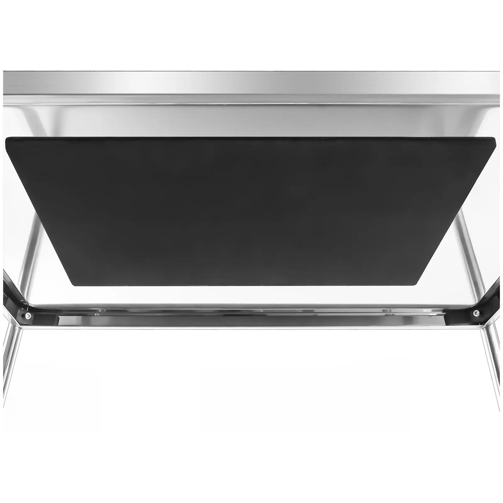 Stainless Steel Serving Trolley - 3 Shelves - Up To 500 kg