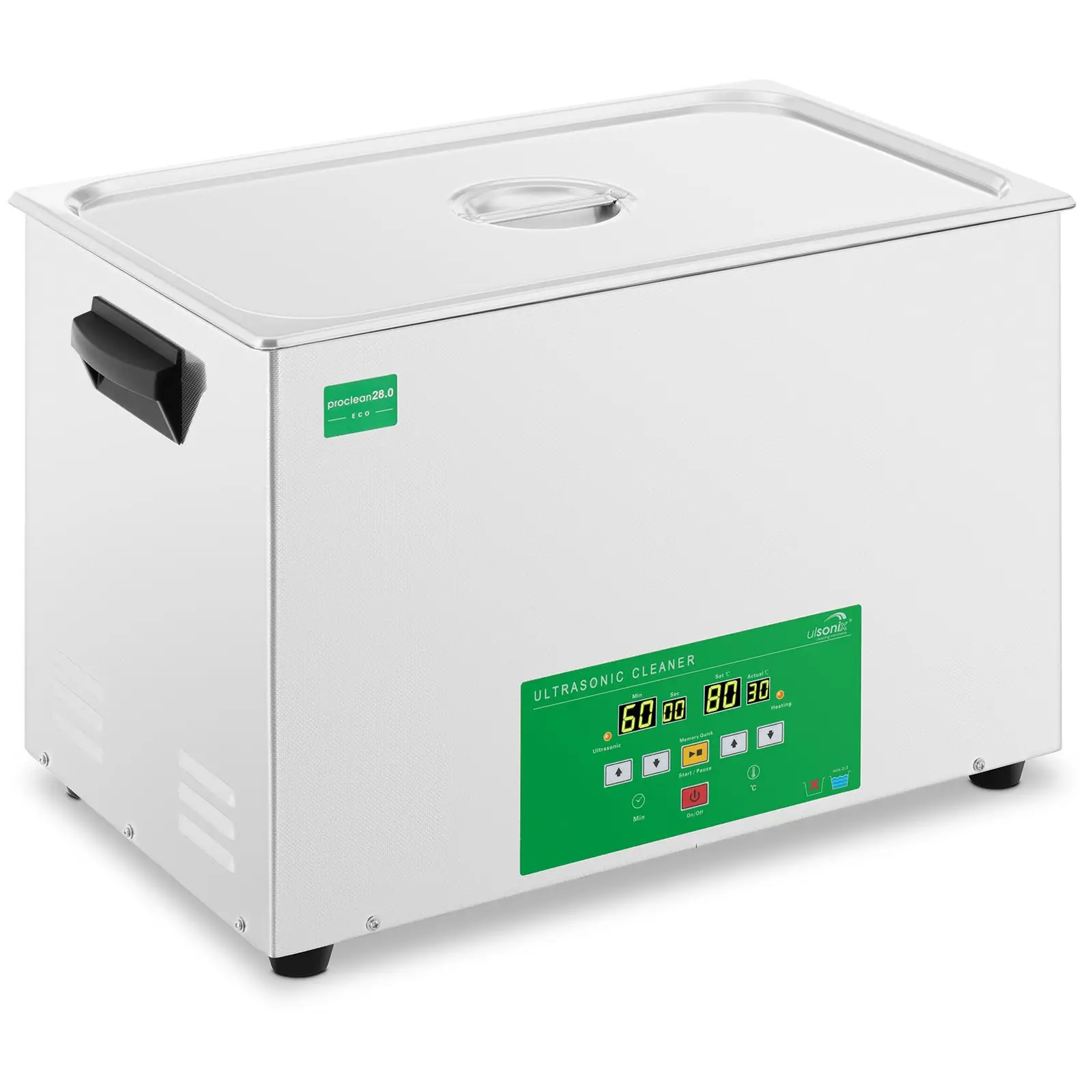 Ultrasonic Cleaner - 28 litres - 480 W - Memory-Quick Eco