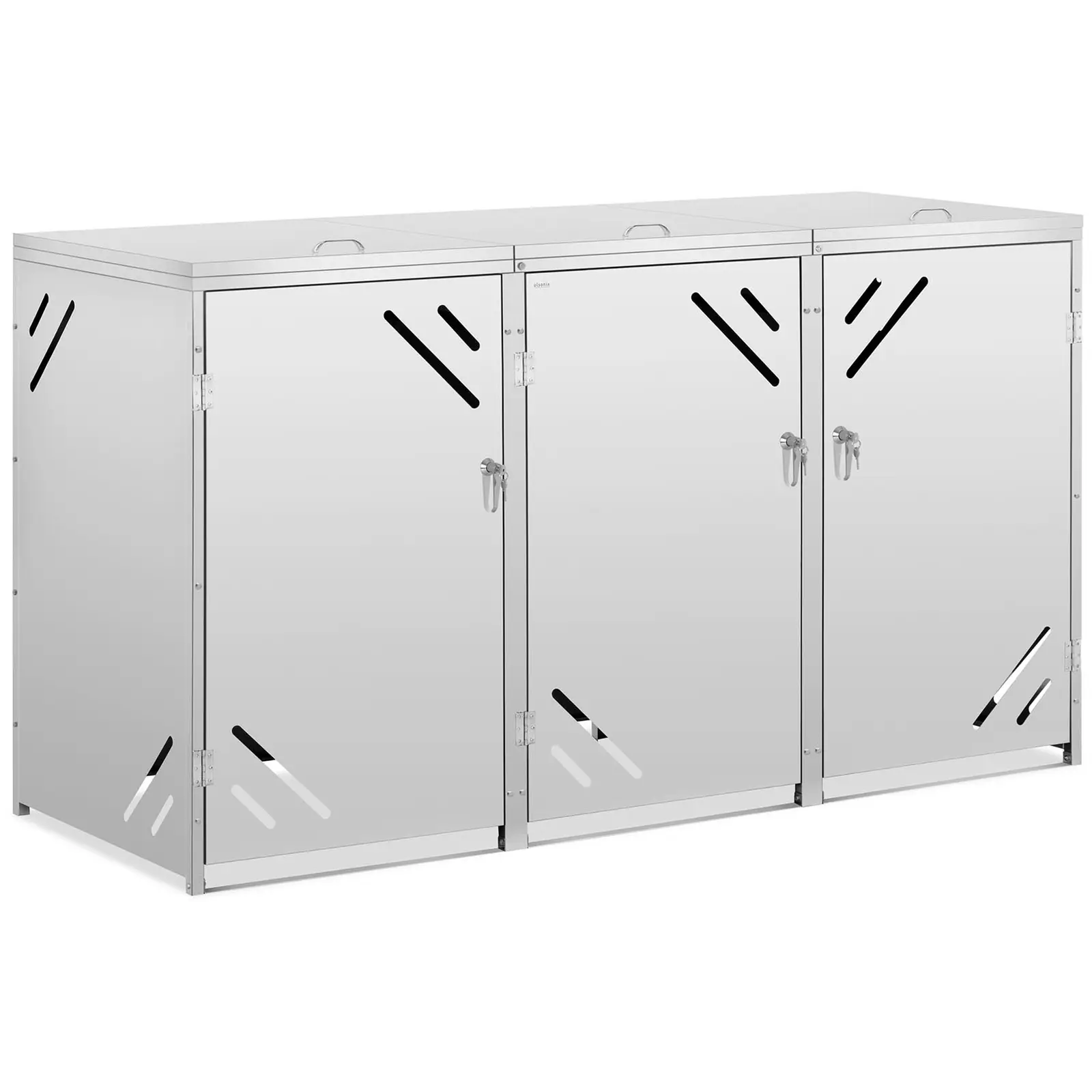 Bin Storage Box - 3 x 240 L - diagonal air slots