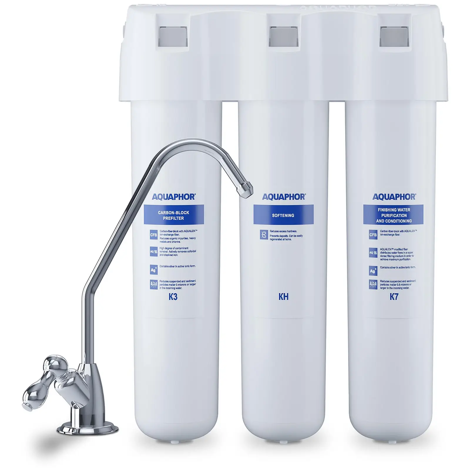 Aquaphor Activated Carbon System - for water - three-stage - 2l/min - including water tap