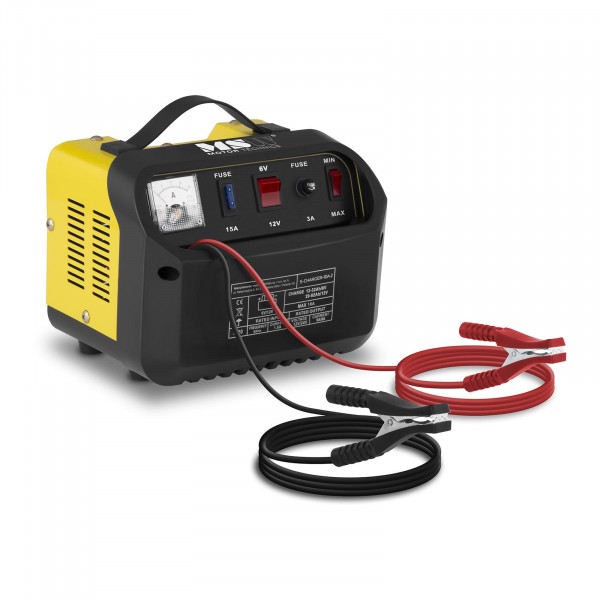 Heavy Duty Battery Charger - 6/12 V - 5/8 A - Diagonal Control Panel