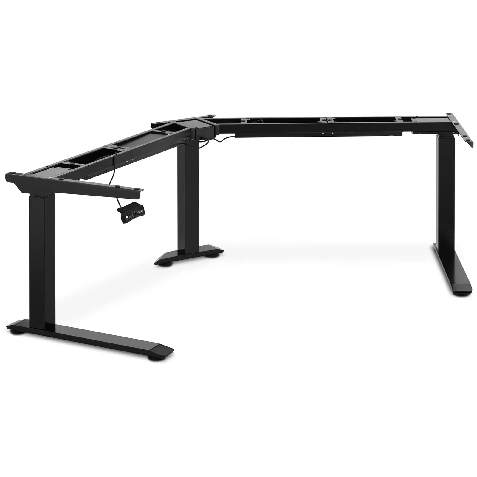 Adjustable Corner Desk Frame - Height: 60-125 cm - Width left/right: 116-186 cm - Angle: 120 ° - 150 kg