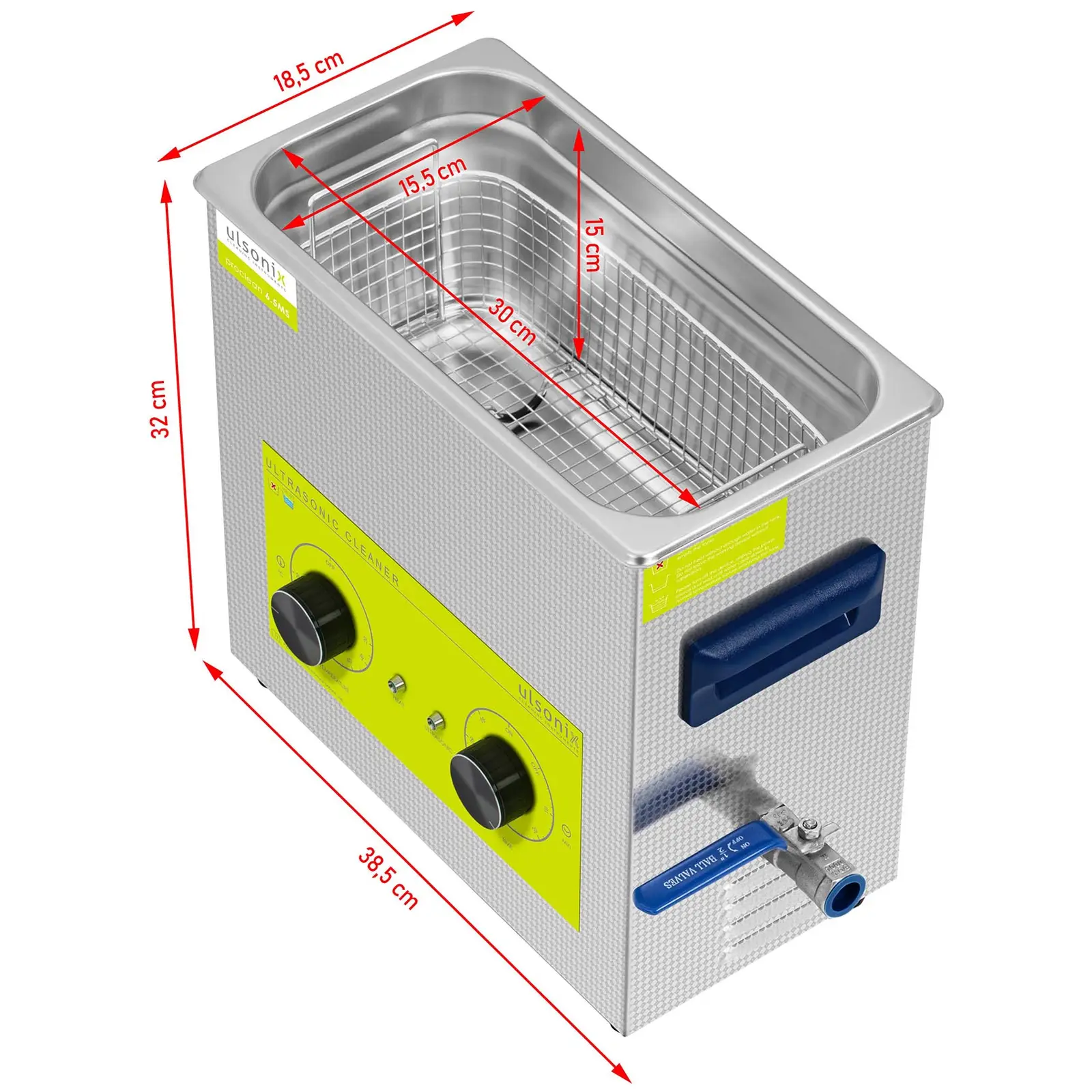 Ultrasonic Cleaner - 6.5 litres - 180 W