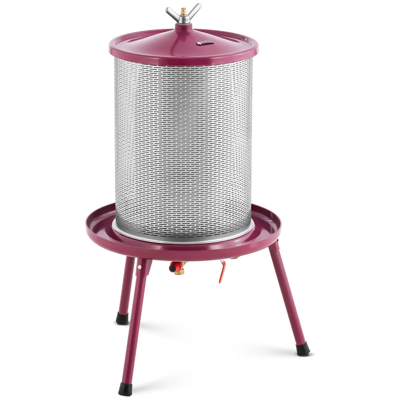 Wine Press - stainless steel/iron - 40 l - 3 bar - incl. 5 muslin cloths - Royal Catering