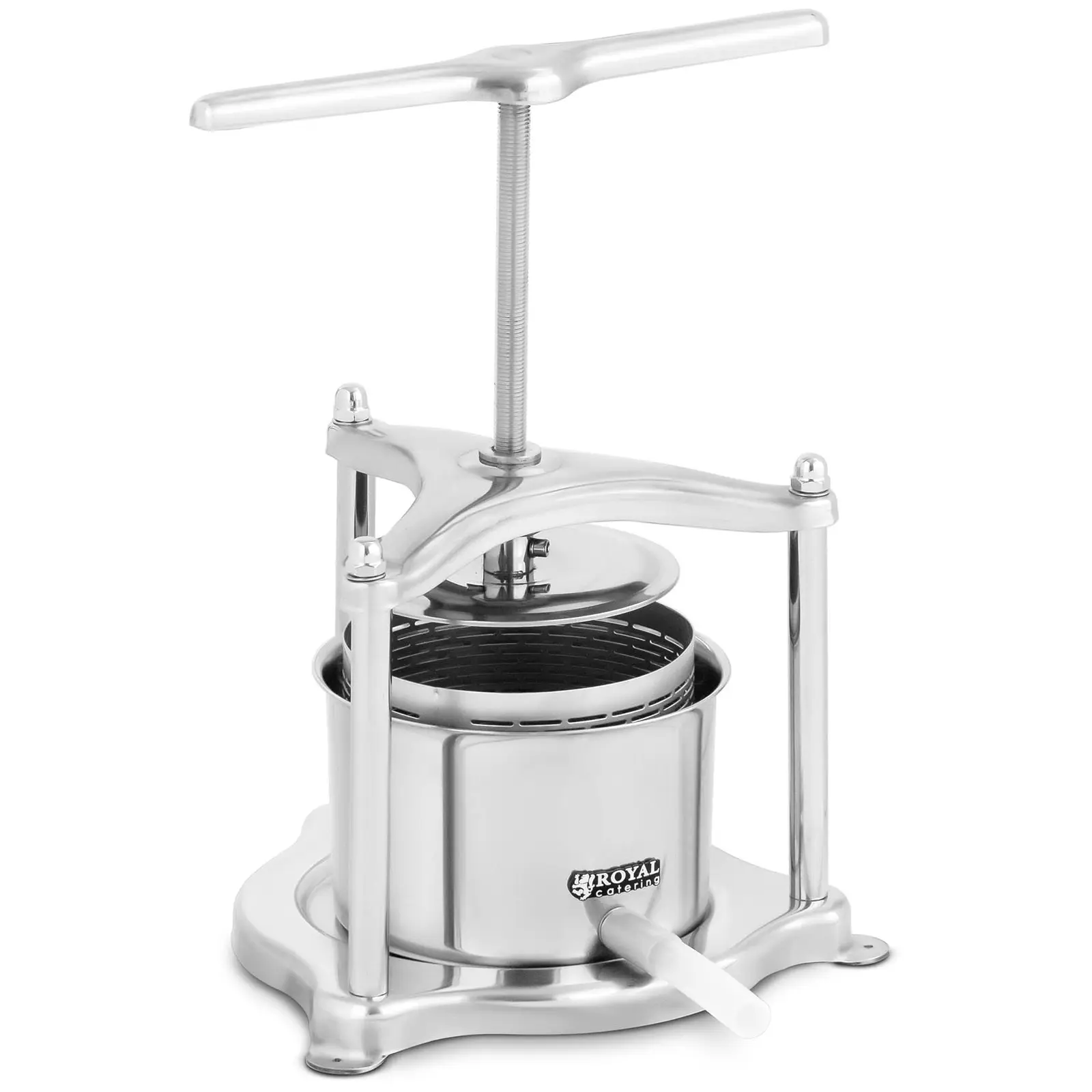 Juice Press - stainless steel - 3 l - incl. 5 muslin cloths - Royal Catering