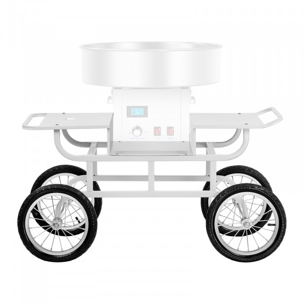 Factory seconds Trolley For Candy Floss Machine - 4 Wheels - White
