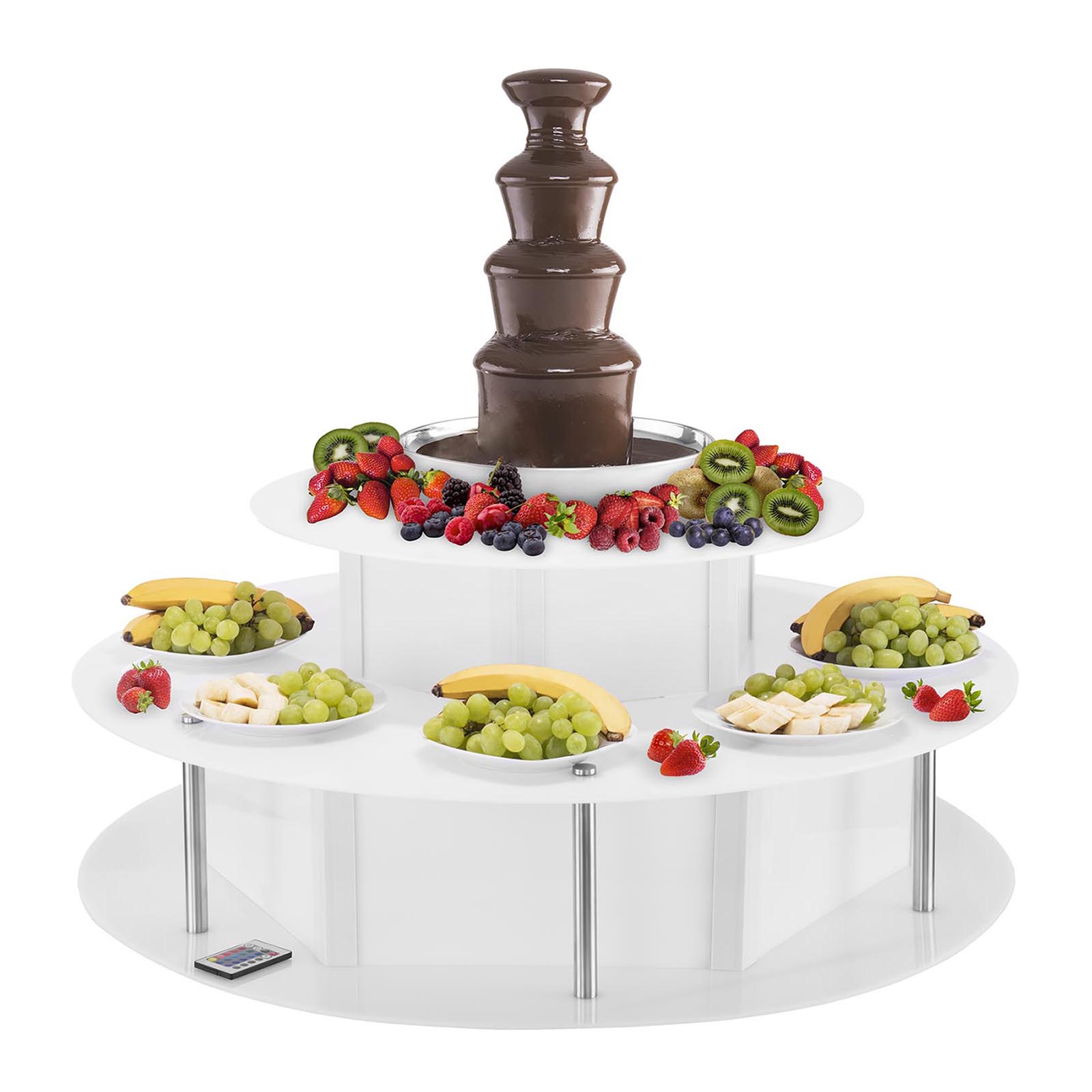Chocolate Fountain Set - 4 Tiers - 6 kg plus Luminous Base
