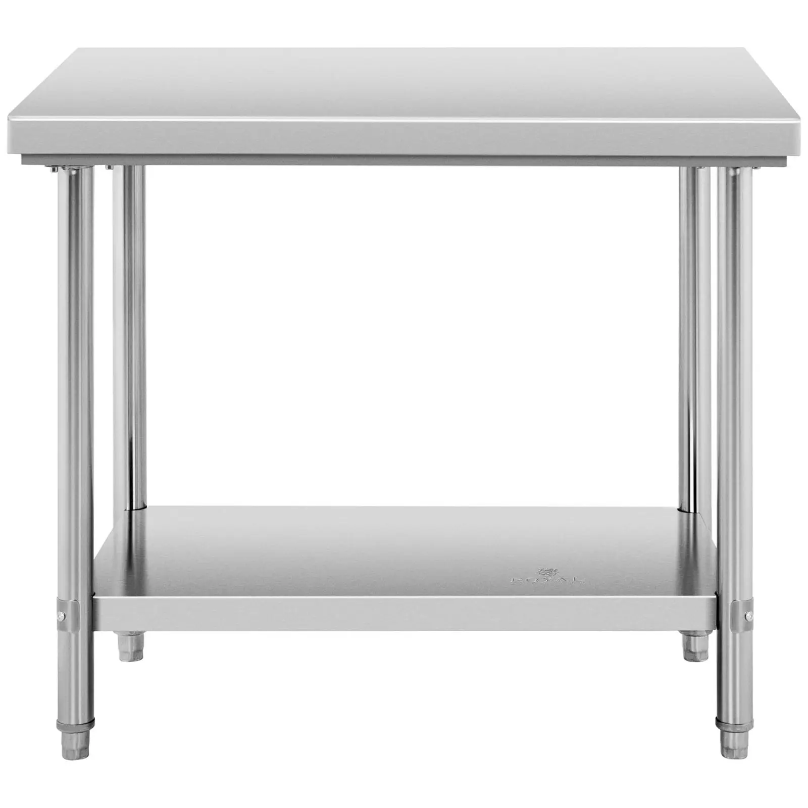 Stainless Steel Work Table - 100 x 70 cm - 190 kg load capacity - Royal Catering