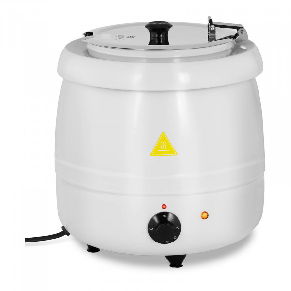 Soup Kettle - electrical - 10 L - Steel - white-coated