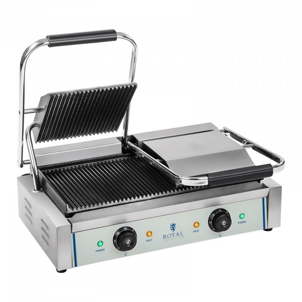 Double Contact Grill - Ribbed - 2 x 1,800 W