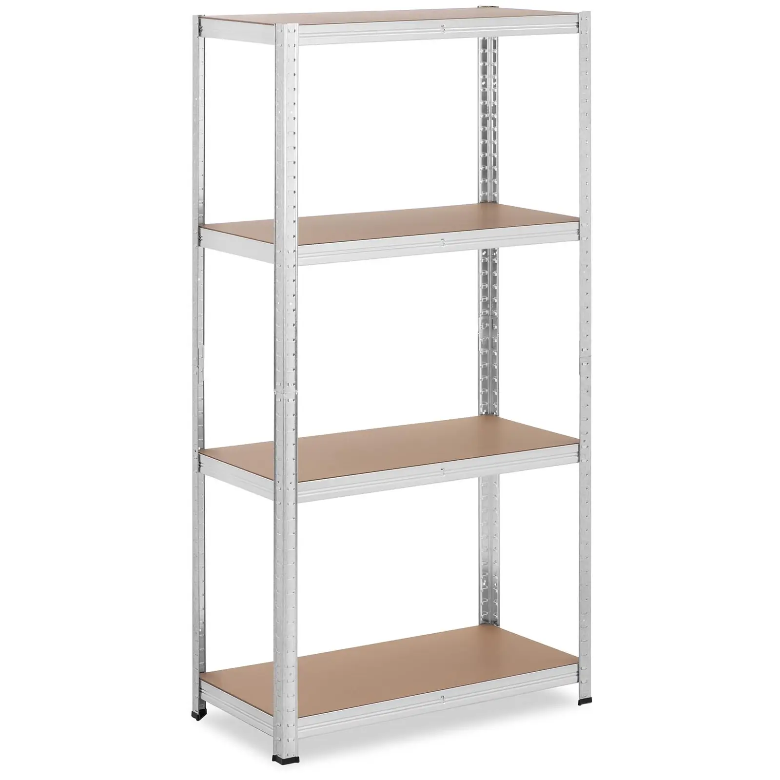 Metal storage rack - 80 x 40 x 160 cm - for 4 x 80 kg - Grey