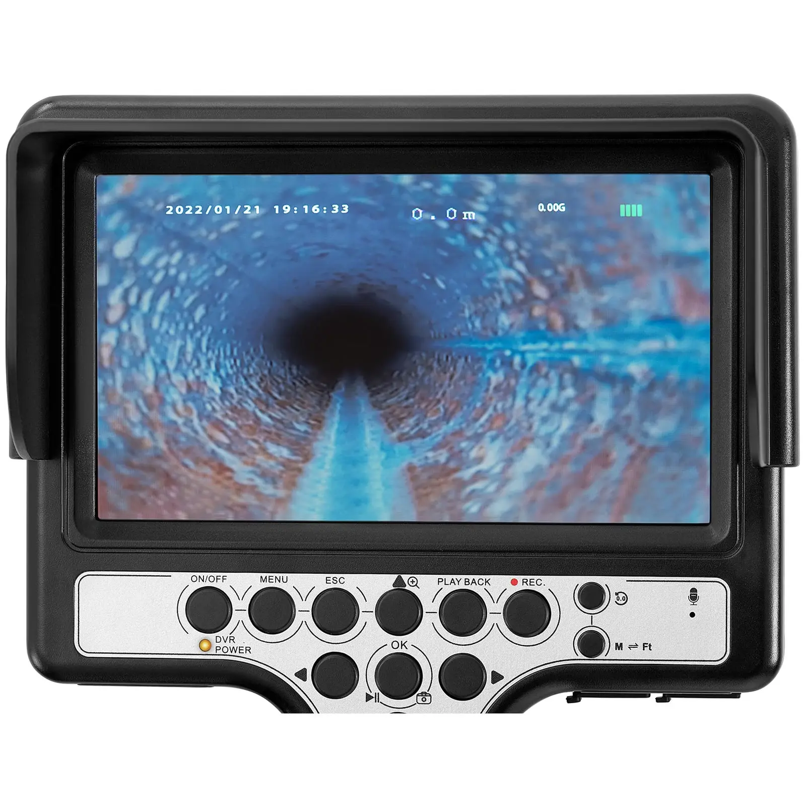 Endoscope Camera - 30 m - 12 LEDs - 7" display