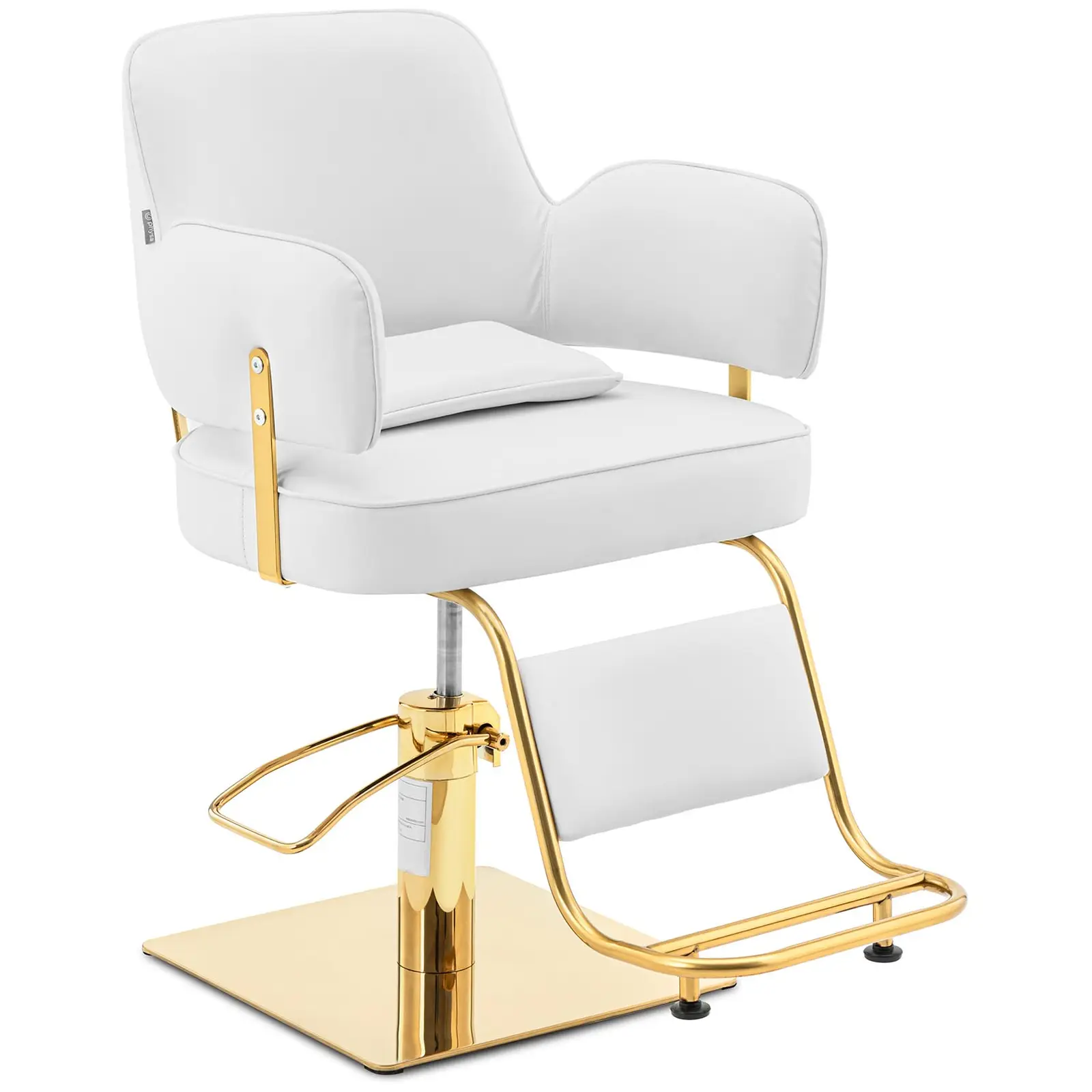 Salon Chair with Footrest - Ossett White