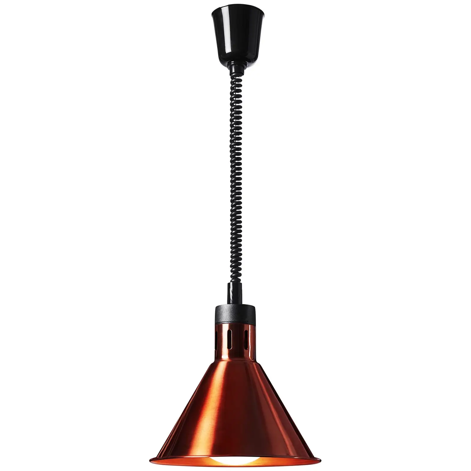 Heat Lamp - copper look - 27 x 27 x 31 cm - Royal Catering - Steel - height-adjustable