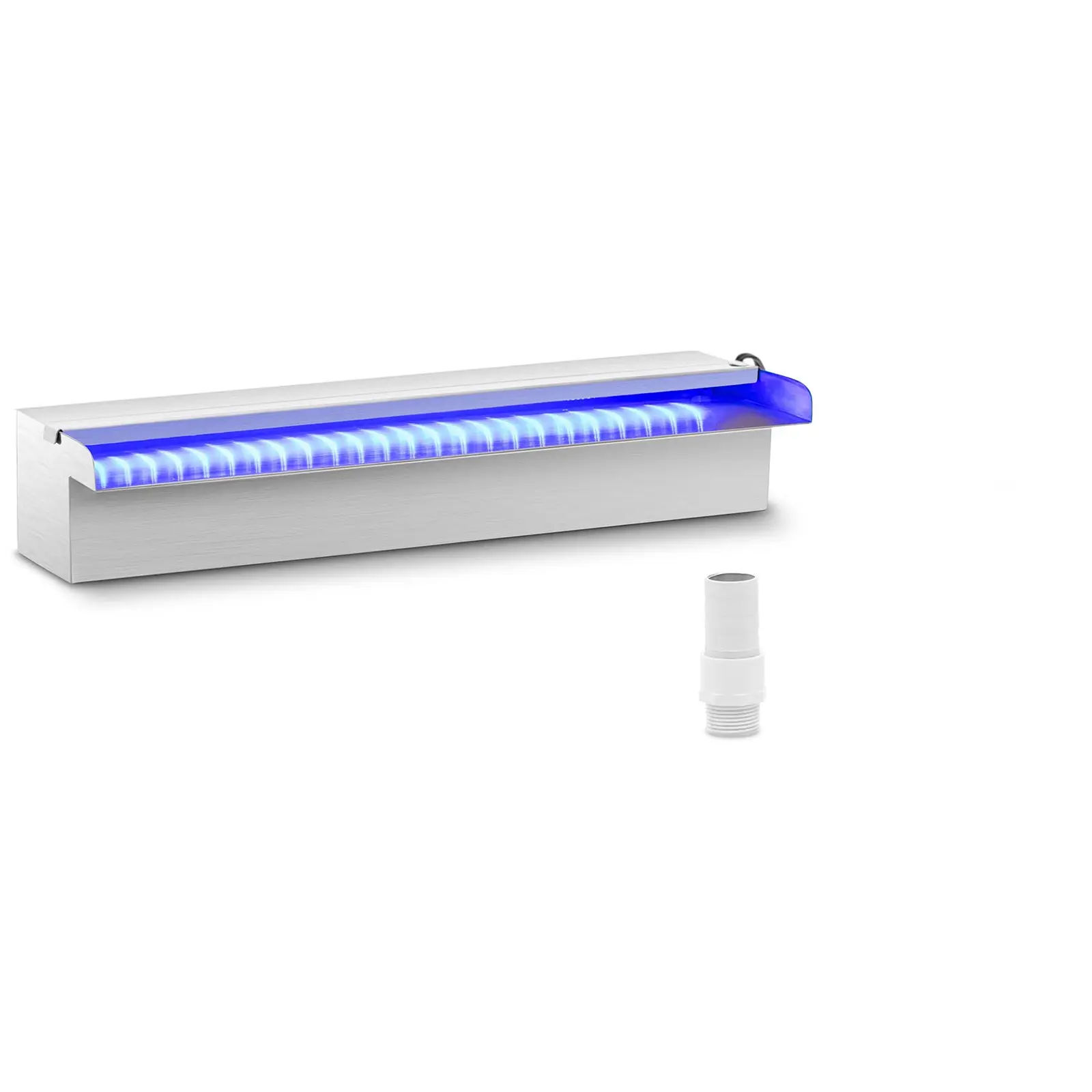 Surge shower - 45 cm - LED lighting - Blue / White - open water outlet